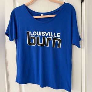 Bella Canvas Royal Blue Burn Boot Camp Louisville Graphic Tee
